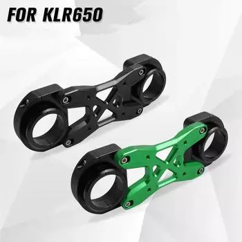 Для Kawasaki KLR650 KLR 650 2018-2025 мотоцикл передняя вилка кронштейн алюминиевый кронштейн вилка балансировка амортизатор 2025 2025 2020 2019 чёрный