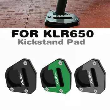 Для KAWASAKI KLR650 S Adventure ABS 2025-2025 KLR 650 2009-2018 подставка для ног боковая подставка удлинитель опорная пластина накладка зелёный