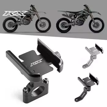 Для Kawasaki KX65 KX80 KX85 KX125 KX250 KX250F KX450F мотоцикл держатель мобильного телефона GPS навигатор зеркало руль кронштейн