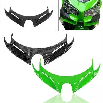 Для KAWASAKI Ninja 250 400 передний спойлер прижимная сила голое крыло обтекатель аэродинамические крылышки рот оболочка крышка защитные ограждения чёрный
