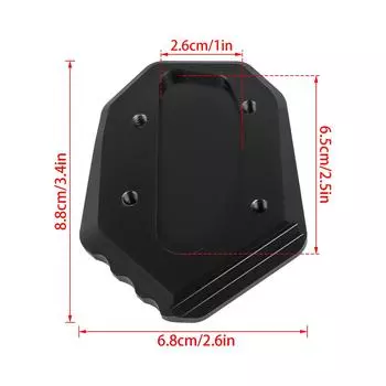 Для KAWASAKI W800 W650 W400 W 800 650 400 2019-2025 мотоциклетная подставка для ног, боковая подставка, удлинитель, увеличитель, опорная пластина, накладка чёрный