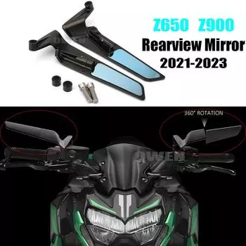 Для Kawasaki Z1000 Z900 Z800 Z750 Z650 зеркало заднего вида мотоцикла новое алюминиевое зеркало заднего вида с ЧПУ маленькое боковое зеркало A