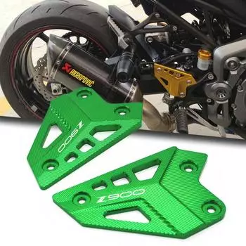 Для Kawasaki Z 900 Z900 2017 2018 2022 мотоциклетная педаль защиты задней педали защиты пятки пластины декоративная красный