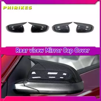 Для KIA K2 CROSS 2017+ RIO 4 2017-2025 автомобильная наклейка на боковое зеркало заднего вида, крышка крыла, отделка корпуса внешней двери из углеродного волокна