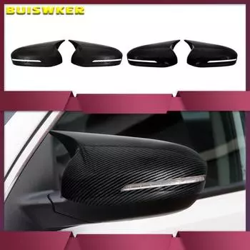 Для KIA K5 Optima 2011-2015 авто кузов боковая дверь зеркало заднего вида наклейка отделка ABS углеродное волокно стиль черный