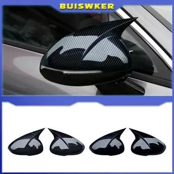 Для KIA K5 Optima 2020 2025 авто кузов боковая дверь зеркало заднего вида крышка наклейка отделка ABS углеродное волокно стиль черный