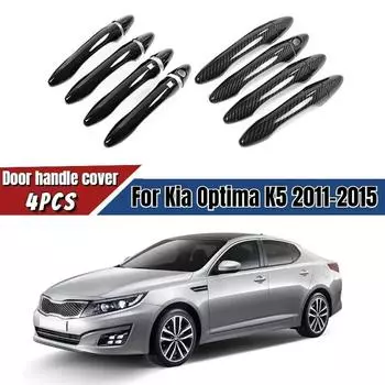 Для Kia Optima K5 2011-2015 Smart Car углеродное волокно стиль наружная дверная ручка молдинг крышка отделка наклейка декор авто аксессуары