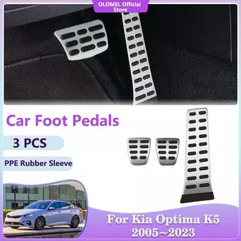 Для Kia Optima Magentis K5 GT-Line Lotze MG TF JF DL3 2005~2024 Педали для автомобиля Подставка для тормоза Крышка акселератора Аксессуары для интерьера