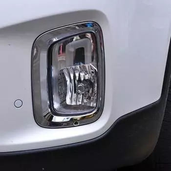Для Kia Sorento 2013 2014 2015 ABS хромированный автомобильный Стайлинг Внешний передний противотуманный фонарь Крышка Накладка Противотуманная фара Защитная рамка для лампы