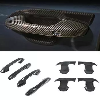 Для Kia Sorento MQ4 2022 2023 углеродное волокно внешняя дверная ручка крышка дверная ручка чаша отделка аксессуары автомобиль
