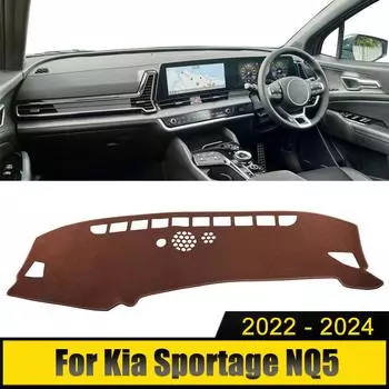 Для Kia Sportage NQ5 Hybrid GT-Line HEV X-Pro 2024 2024 2024 Чехол на приборную панель автомобиля, защитный коврик от ультрафиолетового излучения, нескользящие коврики