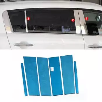 Для Kia Sportage R 2011-2015 хромированная накладка на стойку окна BC из нержавеющей стали для центральных стоек автомобиля