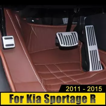 Для Kia Sportage R 3rd 2011 2012 2013 2014 2015 Автомобильный акселератор, педаль газа, педаль тормоза, накладка, нескользящий чехол, аксессуары