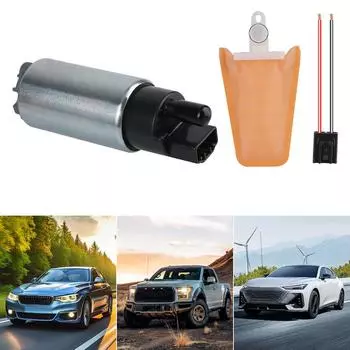 Для Kia Suzuki Dodge Автомобильные аксессуары 12 В Электрический топливный насос Ford Honda Acura chevrolte 125 л/ч Бензиновый насос Mitsubishi Mazda Nissan toyota silver