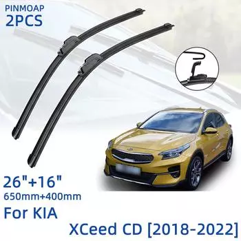 Для KIA XCeed CD 2018-2022 26 + 16 передние щетки стеклоочистителя резак аксессуары 2018 2019 2020 2021 2022 LHD 26 +16