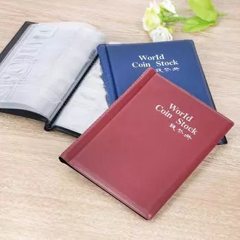 Для коллекционера, держатель для монет, альбомы, мини-сумка для хранения монет, органайзер для сбора денег, 120 карманов, коллекция монет, альбом, книга синий