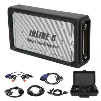 Для комплекта адаптера канала передачи данных INLINE 6, сверхмощный диагностический сканер OBD2 для двигателя Cummins J1939 J1708