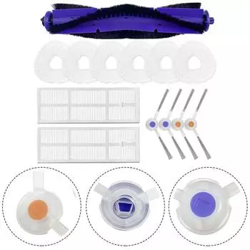 Запасные части FNARWAL Freo X Ultra, J4 Lite, комплект аксессуаров J4 с основной щеткой, боковой щеткой, салфетками, фильтрами