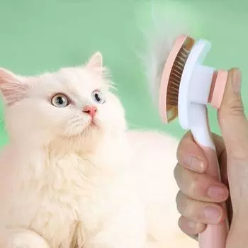 для котенка кролика щетка для кошек расческа для удаления шерсти домашних животных линяющая щетка для ухода за собаками розовый