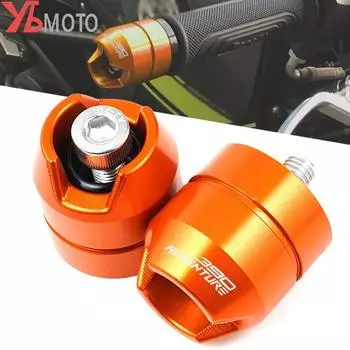 Для KTM 390adventure 390 Adventure ADV аксессуары мотоциклетные алюминиевые наконечники руля, заглушки ручек чёрный