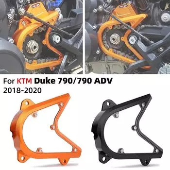 Для KTM Duke 790 ADV защита цепи двигателя мотоцикла, защита передней звездочки, чехол 790 Adventure 2018 2019 2020 Black чёрный