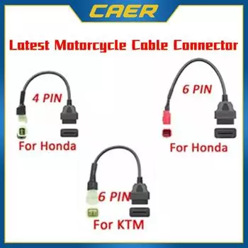 Для KTM OBD2 разъем мотоцикла мотобайка для Honda 6-контактный адаптер для OBD2 диагностические инструменты Moto OBD 2 удлинительный кабель