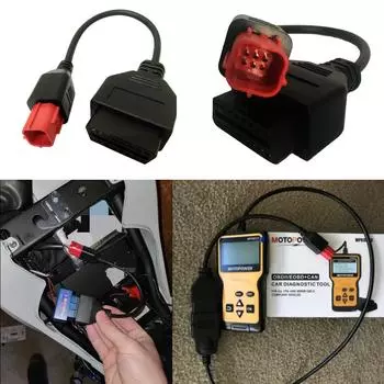 Для KTM OBD2 разъем мотоцикла мотобайка Для YAMAHA Для HONDA Moto Для Ducati OBD 2 удлинительный кабель диагностические инструменты