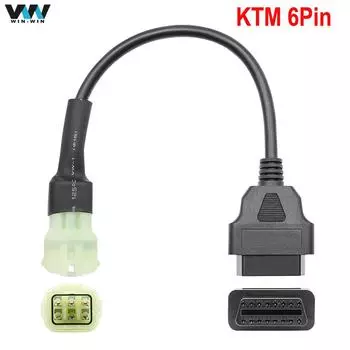 Для KTM OBD2 разъем мотоцикла YAMAHA для HONDA Moto OBD 2 удлинительный кабель OBD OBDII OBD2 16Pin автомобильный сканер