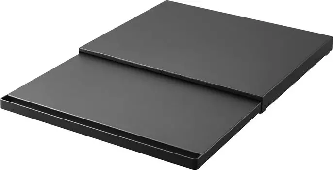 Для кухонного раздвижного стола под бытовой техникой черного цвета Ш45 x Г39 x В4см требуется только стопор Yamazaki Jitsugyo для небольших предметов. чёрный