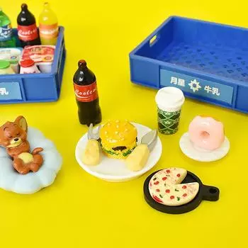 Для кухонной игрушки, пакета, магазина, еды и игр, кукольного домика, аксессуаров, имитации гамбургера, бутылки для напитков, хлеба, завтрака