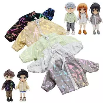 для куклы 1/12bjd кукольное пальто на молнии с длинными рукавами солнцезащитная куртка модная одежда повседневная одежда