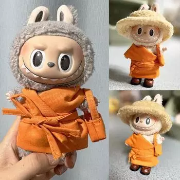 Для куклы Лабубу Одежда Модная одежда Одежда буддийского монаха Кукольная одежда Цветные толстовки с капюшоном Аксессуары для кукол Милые украшения Маленькая одежда 1