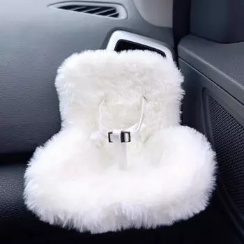 для кукол 17 см, кукольное автомобильное сиденье для ролевых игр, украшение white with clip