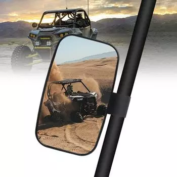 Для квадроцикла UTV Offroad 1 шт. вращающееся на 360° черное зеркало заднего вида комплект зеркал заднего вида для автомобиля автоматическое вспомогательное зеркало 1,5/1,75/2 дюйма чёрный