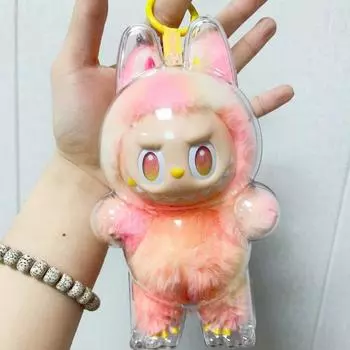 Для Labubu Crybaby Прозрачный Защитный Чехол Плюшевая Кукла Игрушка Чехол Коробка для Хранения 17.5*10.5*9cm