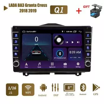 Для LADA BA3 Granta Cross 2018 2019 с кнопочной ручкой Android автомобильный радиоприемник мультимедийный плеер навигация стерео GPS 2 din 1 + 16 ГБ