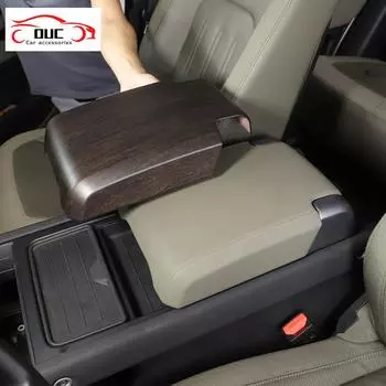 Для Land Rover Defender 90 110-2022 автомобильный подлокотник для уборки коробка защитные наклейки чехлы отделка авто интерьер Carbon fiber