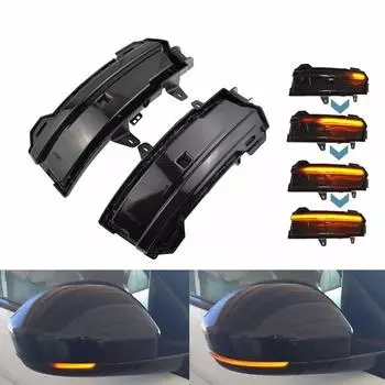 Для Land Rover Range Rover Evoque 2014-2018 Velar 2018 Discovery Sport 2x светодиодное боковое зеркало заднего вида Динамический поворотник Индикатор указателя поворота