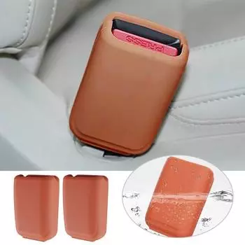 Для Leading Lixiang L7 L8 L9 Ремень Замок Крепление Внутренняя резиновая Защитная Крышка Анти-Столкновение Аксессуары Крышка D I9z7 белый