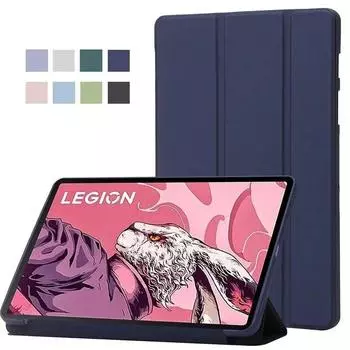 Для Lenovo Legion Y700 2023 8,8 дюймов тройной чехол из искусственной кожи, мягкая силиконовая подставка, защитный чехол для LEGION Y700 TB-320FU TB-320FC Legion Y700 2023 чёрный