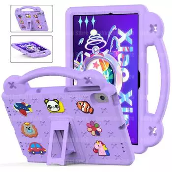 Для Lenovo Xiaoxin Pad 2022 10,6 TB125FU детский чехол противоударный чехол с подставкой ручной чехол Xiaoxin P12 TB128FU Xiaoxin Pad 2022 ярко-зеленый