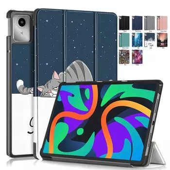 Для Lenovo Xiaoxin Pad 2024 чехол TB-331FC магнитная смарт-подставка жесткая пластиковая задняя крышка для Lenovo Tab M11 чехол 11 планшет чехол Tab M11 11 inch чёрный