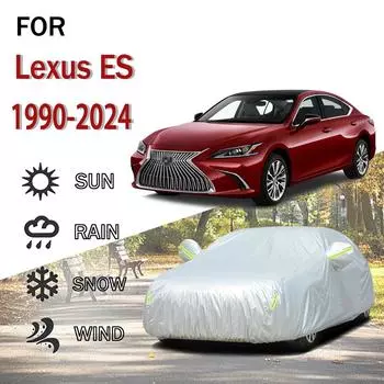 Для Lexus ES 1990-2024 наружная защита полная 190T автомобильные чехлы снегозащитный козырек пылезащитный чехол внешние аксессуары для автомобиля 5.3x2.0x1.5M серый