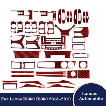Для Lexus IS250 NX200 IS350 300H 2013-карбоновые внутренние молдинги красные наклейки автомобильные декоративные