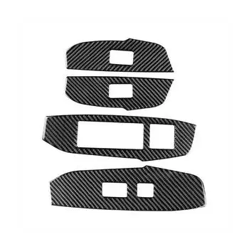 Для Lexus NX 200 200t 300h Автомобильные аксессуары Панель стеклоподъемника декоративная отделка салона из углеродного волокна Наклейки для автомобиля 3D защита чёрный