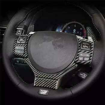 Для Lexus NX 200 200t 300h Автомобильные аксессуары Рулевая панель декоративная отделка салона из углеродного волокна наклейки на автомобиль 3D Patch чёрный