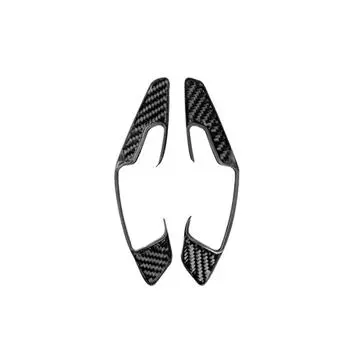 Для Lexus NX 200 200t 300h Автомобильные аксессуары Подрулевые переключатели украшают отделку салона из углеродного волокна Наклейки на автомобиль 3D чёрный