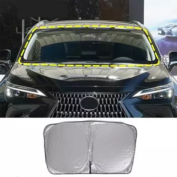 Для Lexus NX 2022 алюминиевая фольга, солнцезащитные козырьки на лобовое стекло автомобиля, солнцезащитные козырьки, козырьки на переднее окно, защита обшивки автомобиля серебряный