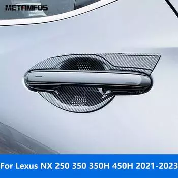 Для Lexus NX 250 350 350H 450H 2022 2023 хромированная боковая ручка двери, крышка чаши, накладка, защитная наклейка, аксессуары для автомобиля ABS Chrome Plastic A