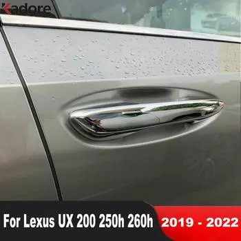 Для Lexus UX 200 UX250h UX260h 2022 хромированная крышка ручки боковой двери, накладка, накладка, чехлы для автомобиля ABS Chrome